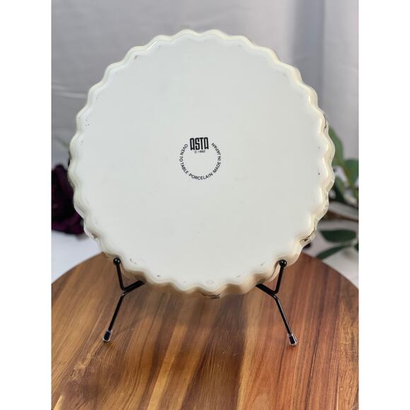 Vintage 1982 Asta Porcelain 10" Pie Platter - Made in Japan - Picture 7 of 8